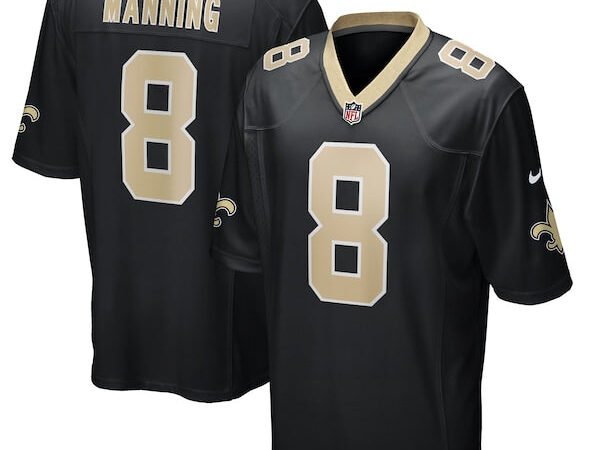 Archie Manning New Orleans Saints Nike Game Retired Player Jersey - Black