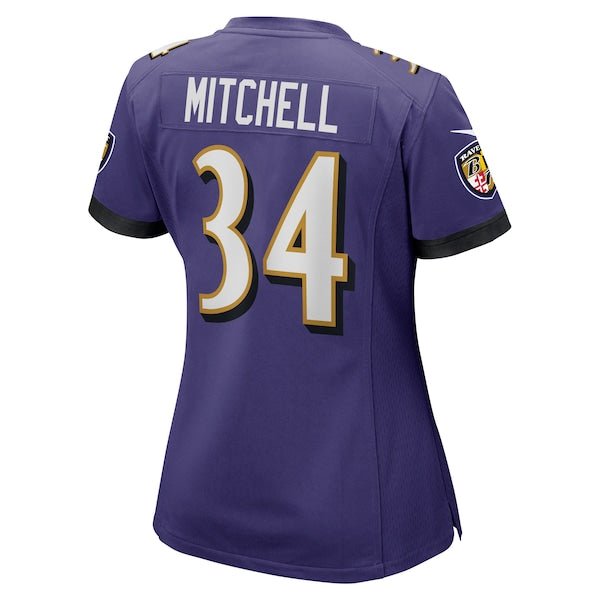 Keaton Mitchell Baltimore Ravens Nike Women's Game Jersey - Purple