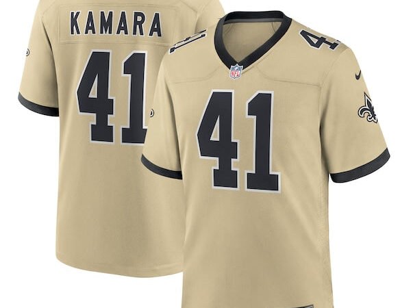 Alvin Kamara New Orleans Saints Nike Gameday Golds Alternate Game Player Jersey - Gold/Black/White