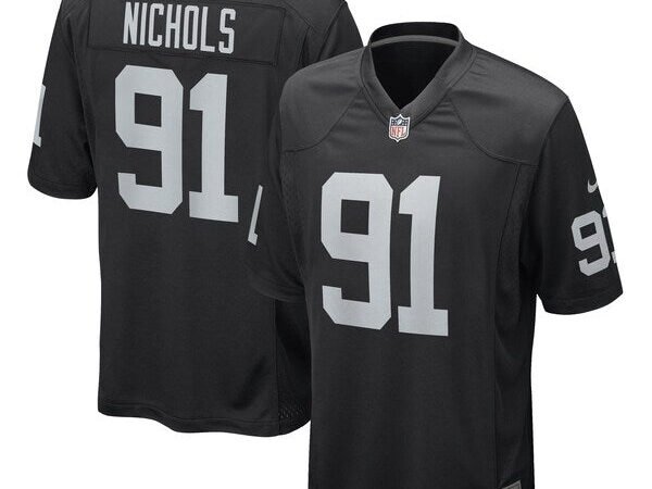 Bilal Nichols Las Vegas Raiders Nike Game Player Jersey - Black