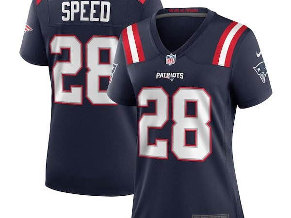Ameer Speed New England Patriots Nike Women's Team Game Jersey -  Navy