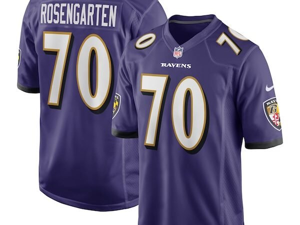 Roger Rosengarten Baltimore Ravens Nike Team Game Jersey -  Purple