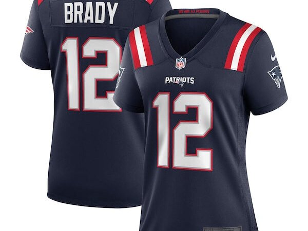 Tom Brady New England Patriots Nike Women's Retired Game Jersey - Navy