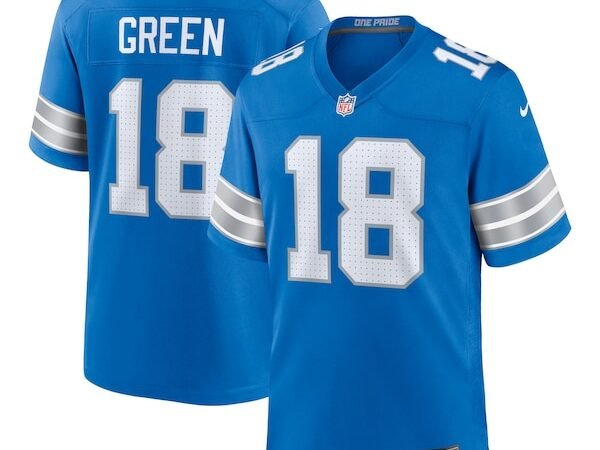 Antoine Green Detroit Lions Nike Team Game Jersey -  Blue