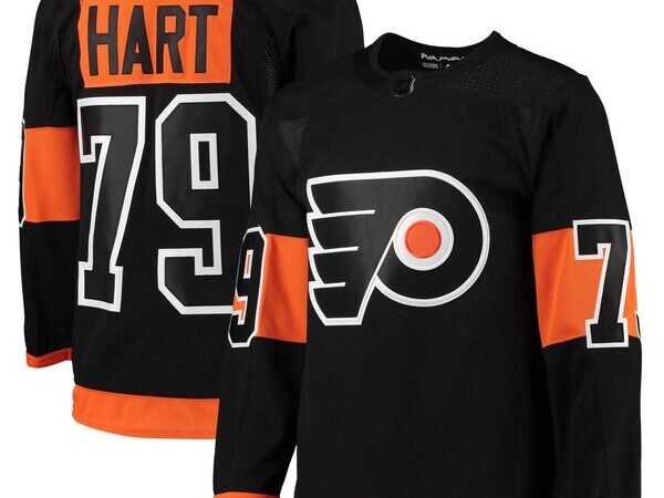 Carter Hart Philadelphia Flyers adidas Alternate Primegreen Authentic Player Jersey - Black