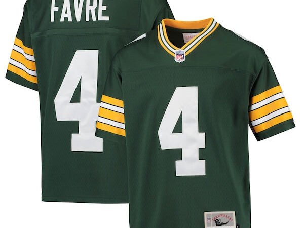 Brett Favre Green Bay Packers Youth 1996 Retired Player Legacy Jersey - Green