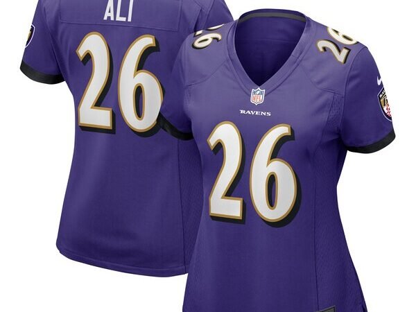 Rasheen Ali Baltimore Ravens Nike Women's  Game Jersey -  Purple