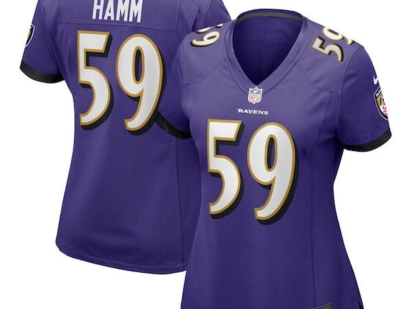 Malik Hamm Baltimore Ravens Nike Women's  Game Jersey -  Purple