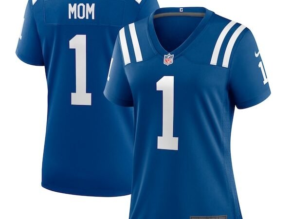 Number 1 Mom Indianapolis Colts Nike Women's Game Jersey - Royal