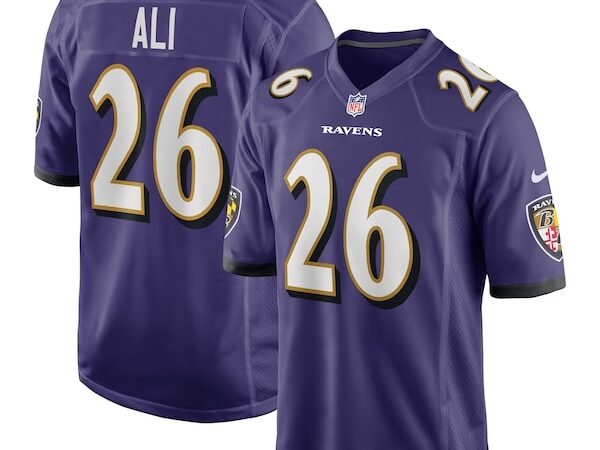 Rasheen Ali Baltimore Ravens Nike Team Game Jersey -  Purple