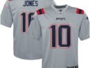 Mac Jones New England Patriots Nike Youth Inverted Game Jersey - Gray