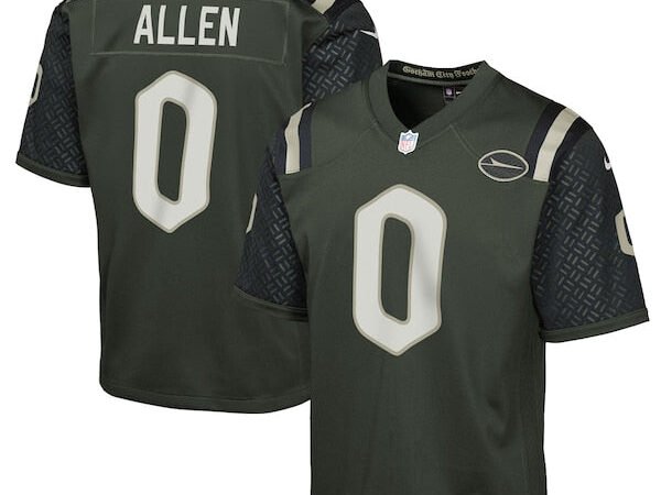 Braelon Allen New York Jets Nike Youth 2025 Rivalries Collection Game Jersey - Gotham Green