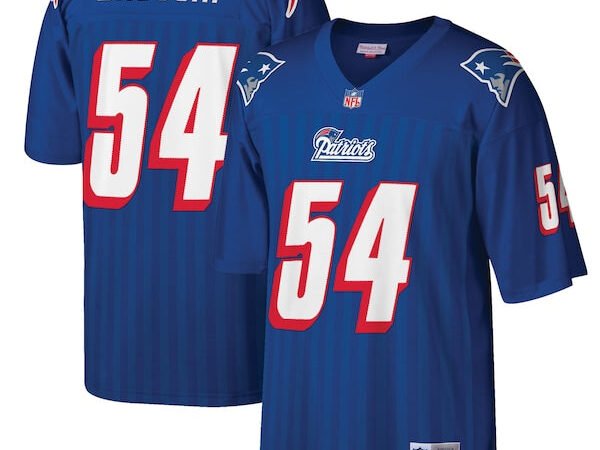 Tedy Bruschi New England Patriots Big & Tall 1996 Retired Player Replica Jersey - Royal