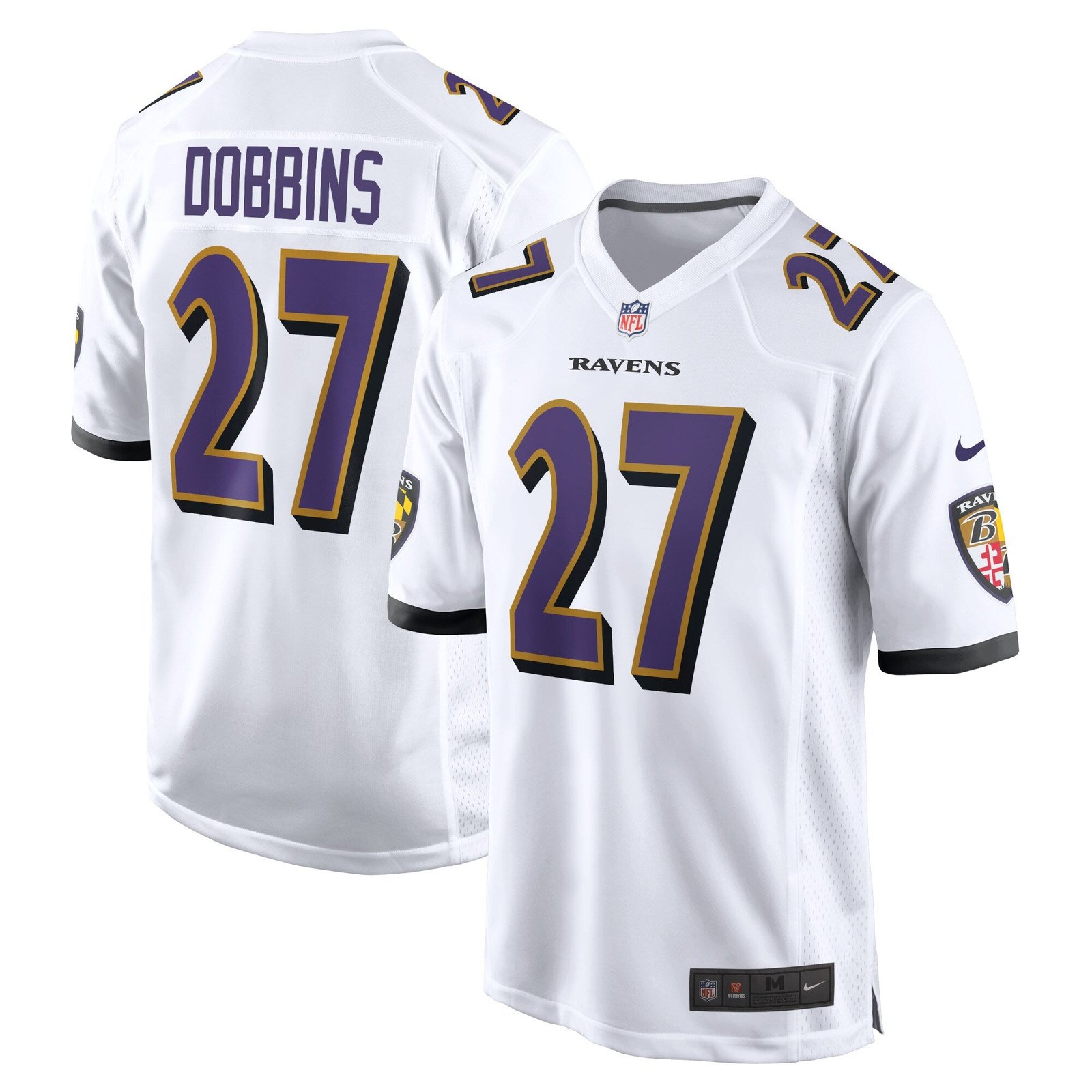 J.K. Dobbins Baltimore Ravens Nike Game Jersey - Black/Purple/White