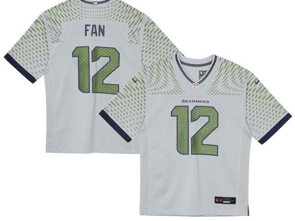 12s Seattle Seahawks Nike Toddler 2025 Rivalries Collection Game Jersey - Wolf Gray