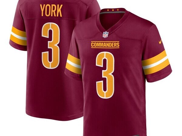 Cade York Washington Commanders Nike Game Jersey - Burgundy