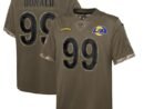 Aaron Donald Los Angeles Rams Nike Youth 2022 Salute To Service Player Limited Jersey - Olive