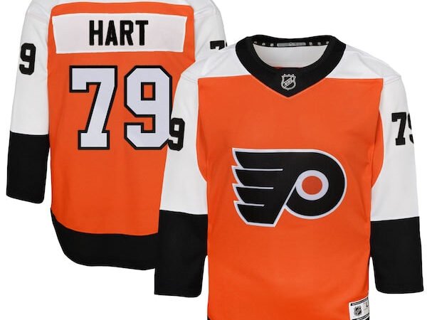 Carter Hart Philadelphia Flyers Youth Home Premier Player Jersey - Burnt Orange