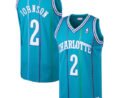 Larry Johnson Charlotte Hornets 1992/93 Hardwood Classics Swingman Jersey - Teal