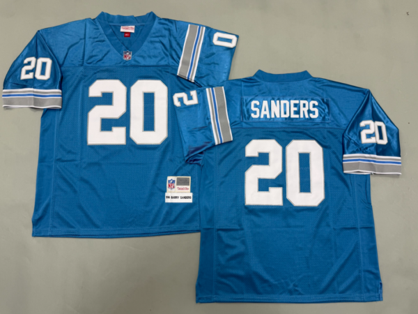 Barry Sanders Detroit Lions Authentic Throwback Retired Player Jersey