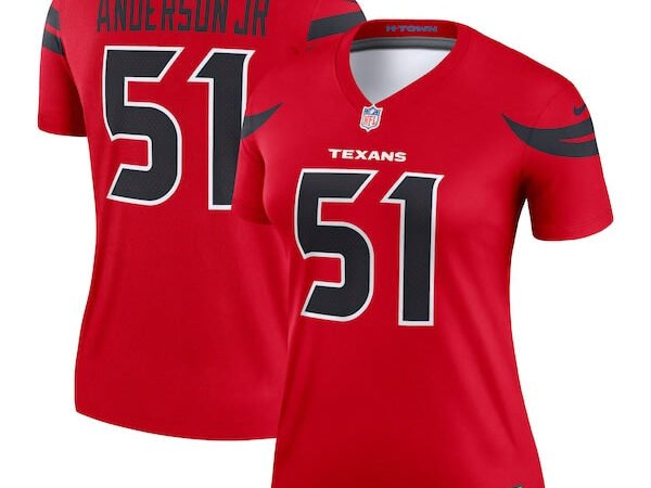 Will Anderson Jr. Houston Texans Nike Women's Alternate Legend Player Performance Top -  Red/Navy