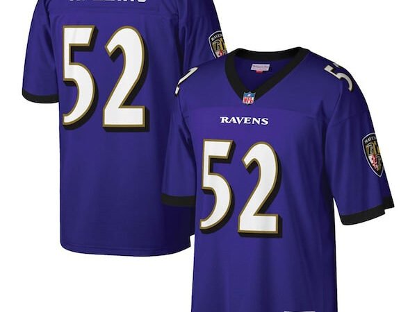 Ray Lewis Baltimore Ravens Big & Tall 2000 Retired Player Replica Jersey - Purple