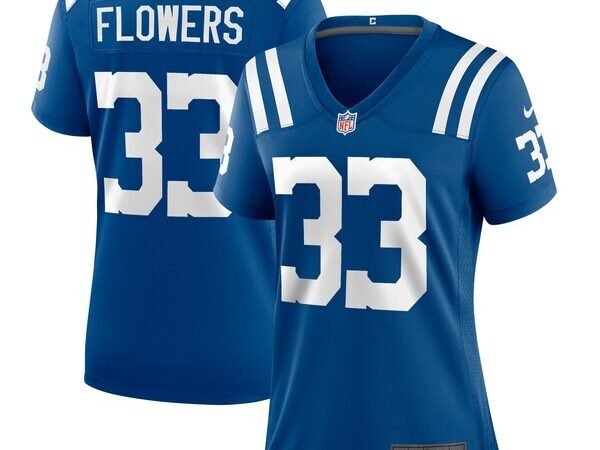 Dallis Flowers Indianapolis Colts Nike Women's Game Player Jersey - Royal