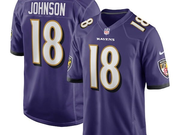 Diontae Johnson Baltimore Ravens Nike Player Game Jersey - Purple
