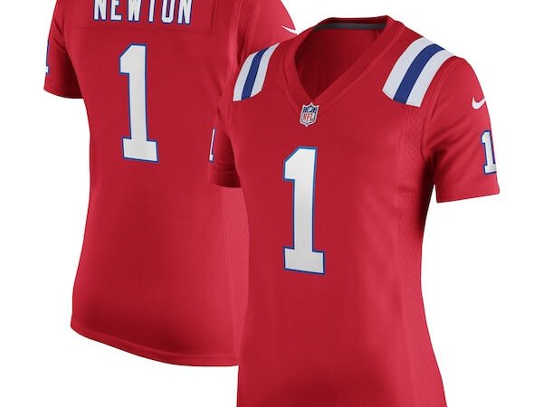 Cam Newton New England Patriots Nike Women's Alternate Game Jersey - Red/Navy