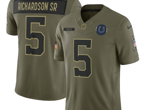Anthony Richardson Sr. Indianapolis Colts Nike 2025 Salute to Service Limited Jersey - Olive