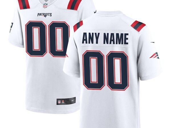 New England Patriots Nike Custom Game Jersey - White
