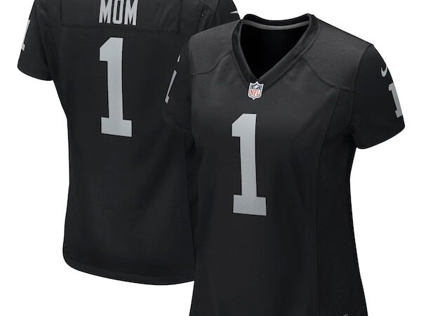 Number 1 Mom Las Vegas Raiders Nike Women's Game Jersey - Black