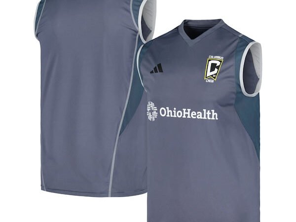 Columbus Crew adidas 2024 AREOREADY Sleeveless Training Jersey - Gray