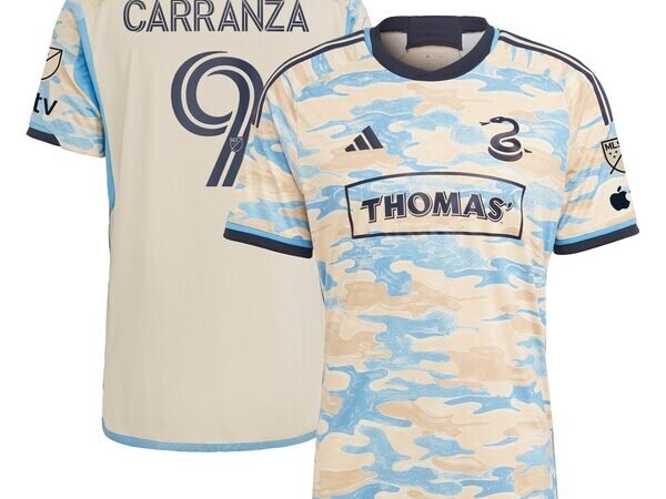 Julian Carranza Philadelphia Union adidas 2024 For Philly Authentic Player Jersey – Tan
