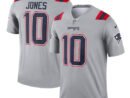 Mac Jones New England Patriots Nike Inverted Legend Jersey - Gray