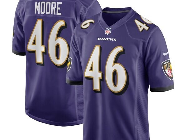 Nick Moore Baltimore Ravens Nike Game Jersey - Purple