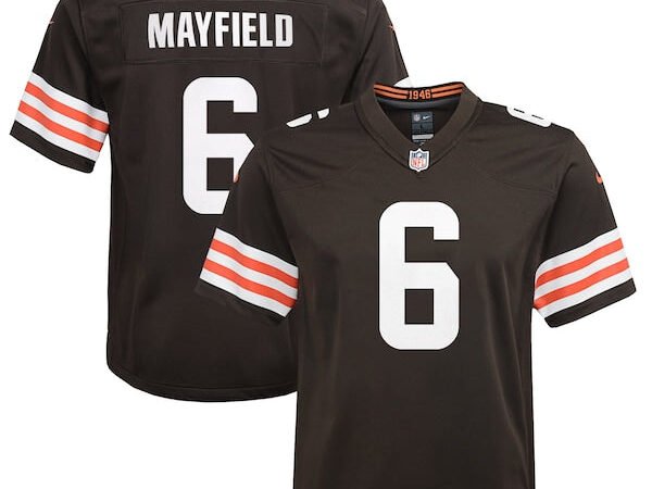 Baker Mayfield Cleveland Browns Nike Youth Game Player Jersey - Brown/White