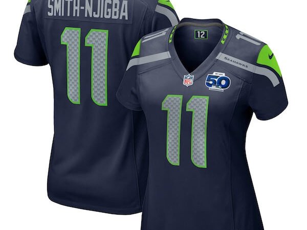 Jaxon Smith-Njigba Seattle Seahawks Nike Women's Team 50th Season Game Jersey - College Navy/Royal