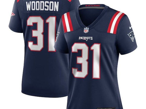 Craig Woodson New England Patriots Nike Women's Team Game Jersey -  Navy