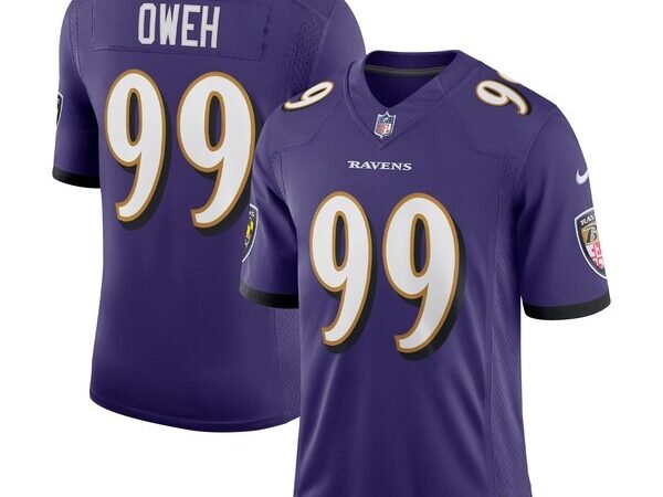 Odafe Oweh Baltimore Ravens Nike Vapor Limited Jersey - Purple/Black