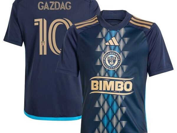 Daniel Gazdag Philadelphia Union adidas Youth 2024 The XV Kit Replica Player Jersey – Navy