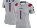 Cam Newton New England Patriots Nike Women's Inverted Legend Jersey - Gray