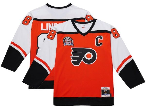 Eric Lindros Philadelphia Flyers Big & Tall 1996-97 Blue Line 2.0 Jersey - Orange