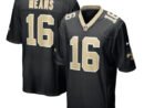 Bub Means New Orleans Saints Nike  Game Jersey -  Black