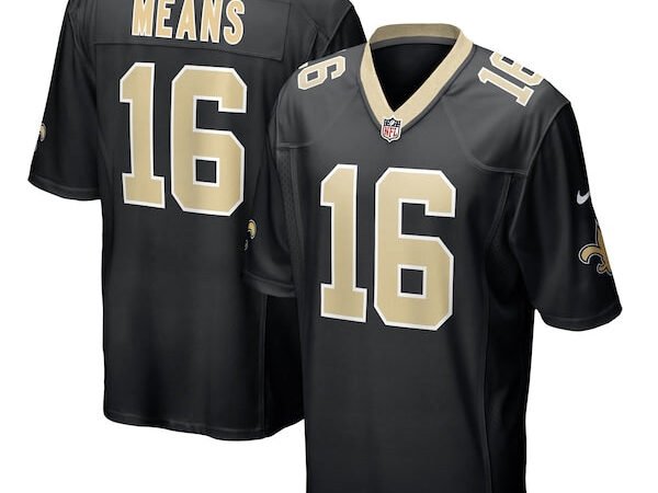 Bub Means New Orleans Saints Nike Game Jersey - Black