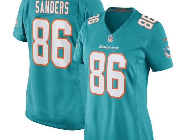 Braylon Sanders Miami Dolphins Nike Women's Game Player Jersey - Aqua