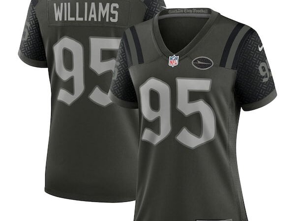 Quinnen Williams New York Jets Nike Women's 2025 Rivalries Collection Game Jersey - Gotham Green