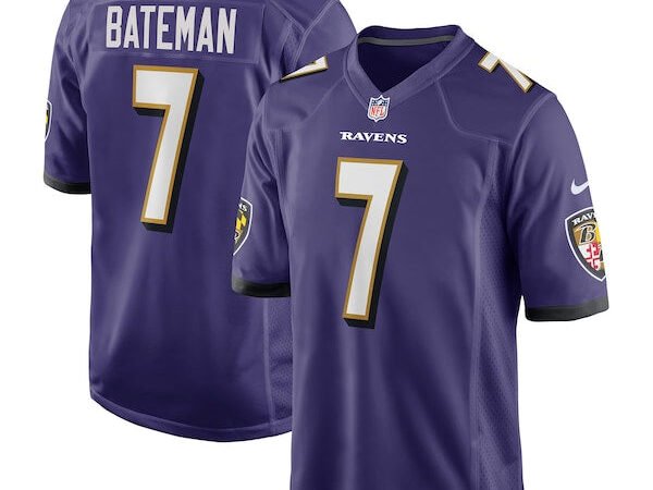 Rashod Bateman Baltimore Ravens Nike Game Player Jersey - Purple
