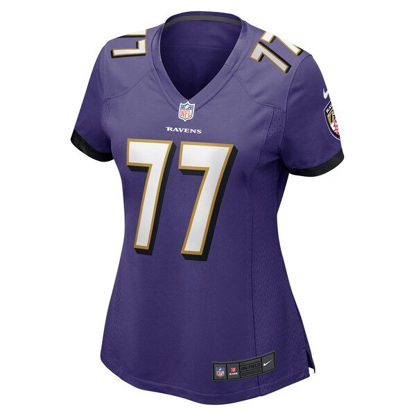 Daniel Faalele Baltimore Ravens Nike Women's Player Game Jersey - Purple