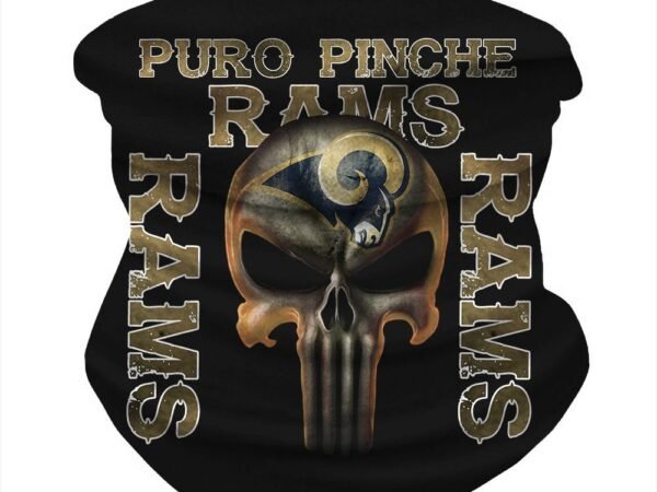 LOS ANGELES RAMS & SKULL FACE MASK BANDANAS